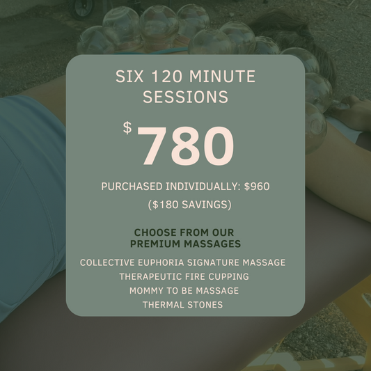 Six 120 minute massage bundle