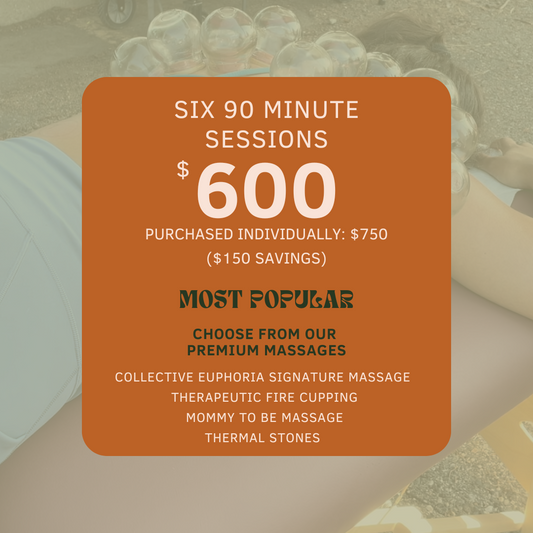 Six 90 minute massage bundle